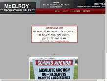 Tablet Screenshot of mcelroyrec.com